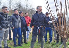 Vito Vitelli mostra come effettuare una potatura razionale su kaki