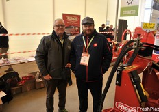 Allo stand Forigo, Antonio Cristofori e Alessandro Corbetta (Ferrari Growtech)
