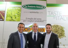 Per La Semiorto Sementi presenti Maurizio Mannara, Giuseppe Mancuso e Carlo Ciancia.