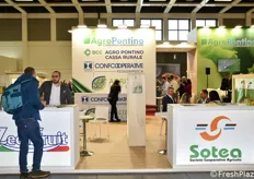 Una vista parziale dello stand collettivo del Consorzio agroalimentare AgroPontino.