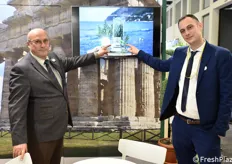 Nicola Palma e Raffaele Palma di AromaDomus a Berlino hanno presentato il rosmarino del Cilento.