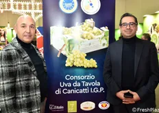 Marsello Lo Sardo (presidente Consorzio Uva di Canicattì IGP) con Salvatore Lo Dico.