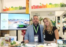 Cosimo Leggiero (responsabile commerciale) e Antonella Branio (export manager) di Ortofrutticola Egnathia, per il marchio di commercializzazione Miss Freschezza. "Seconda partecipazione di fila e ci riteniamo molto soddisfatti. Campagna uva da tavola agli sgoccioli e tra una ventina di giorni dovremmo partire con le orticole".