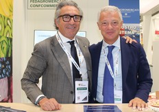 Valentino Di Pisa, presidente di Fedagromercati-Confcommercio, e Alessandro Bonfiglioli, direttore generale del CAAB - Centro Agro Alimentare di Bologna. 