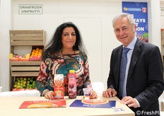 Sara Grasso (export manager) e Salvo Laudani (manager) di Oranfrizer-Unifrutti Europe.