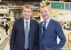 Renzo Piraccini (presidente) e Luigi Bianchi (direttore) di Cesena Fiera, in visita a Madrid.