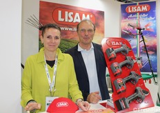 Micaela Miliani e Giampietro Gilli di Lisam, che offre strumenti per la potatura.