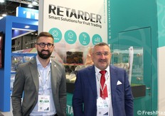 Luca e Aldo Rivoira di Retarder, azienda specializzata in soluzioni tecnologiche per la conservazione dei prodotti ortofrutticoli.