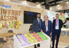 Federico Milanese (responsabile marketing), Patrizio Neri (presidente) e Alessandro Fornari (direttore) di Jingold.