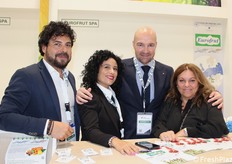 Stand Eurofrut: Costantino e Francesca Buda, Alain Garagnani e Alberta Rizzi.