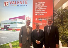 Alberto Valente, Francisco Bobet e Alessandro Valente della VALENTE IBERICA (sede spagnola di Valente SRL).
