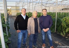 Al centro Giovanni Speranza, fondatore dell'azienda con i due figli: a sx Giuseppe; a dx Alessandro