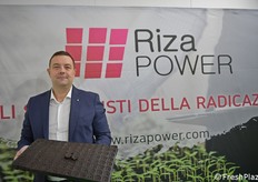 Federico Federici di Gorzone, responsabile di produzione di Riza Power. L'azienda produce substrati innovativi 