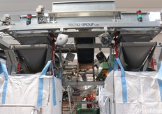 Parziale del finale dell'impianto dedicato al confezionamento in big bag da 1000 kg