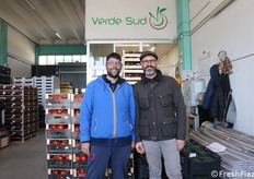 Qui Valentino Lo Monaco si trova in compagnia di Eugenio Celeste, titolare assieme al fratello Gianni del Box 51 "Verde Sud".