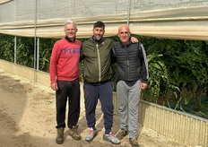 Al centro Valentino Lo Monaco con i fratelli Carlo e Salvatore Cappello