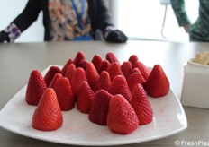 Degustazione fragole nuova selezione denominata B