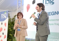 Carmela Suriano (direttore EMEA di NSG) e Salvo Garipoli (business Director di SG Marketing Agroalimentare).