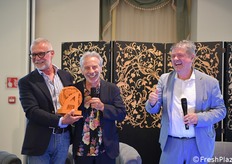Pari, Storti e Fornari durante la premiazione