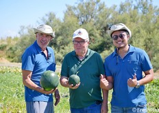 Sandro Colombi (Known-You Seed Europe), Luciano Trentini e Brian Liang (Known-You Seed Europe) 