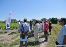 Giornalisti in campo per vedere i risultati della ricerca