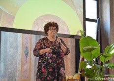 Elisa Macchi, direttrice del CSO Italia, ha trattato il tema "Il melone nel contesto produttivo italiano ed europeo".