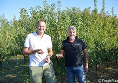 Matteo Ferrari (Fruitnetsystem) e Michele Zaniboni (Romagna Impianti e presidente Cimm)