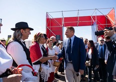 L'arrivo del ministro dell'Agricoltura, della Sovranità alimentare e delle Foreste Francesco Lollobrigida per l'inaugurazione svolta il 20 settembre.