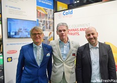Una collaborazione fieristica (e non solo) per l'italiana Cold Energy e l'olandese BG Door. In foto: Massimiliano Castagna (responsabile commerciale di Cold Energy), Jan van Kessel (direttore di BG Door) e Andrea Caputi (area vendite di Cold Energy).