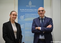 Flavia Borda e Pietro Mauro (direttore) di Fruitimprese.