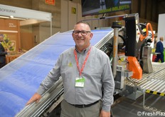 Mirco Elmotti di Ortomec, azienda specializzata nel settore delle macchine per la semina e per la raccolta di ortaggi.