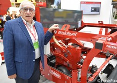 Maurizio Forigo dell'omonima azienda, specializzata nella progettazione e costruzione di macchine agricole per la lavorazione del terreno, con un focus particolare sull'orticoltura.