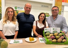 Promozione e valorizzazione del fico d'india marchiato Op Opuntia. In fiera, Chiara Pisano, Francesco Grassenio, Patrizio Petitto e Vincenzo Alessandro