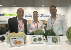 Andrea Restuccia, Maria Del Mar Garcia e Aarabe Ahmed della ditta sementiera Med Hermes