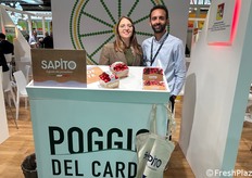 Poggio del Cardo, azienda che produce pomodori nell'areale di Pachino a marchio Sapìto. Presenti Vincenzo e Valeria Di Natale