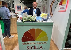 Il presidente Giosuè Arcoria del  Distretto Agrumi di Sicilia