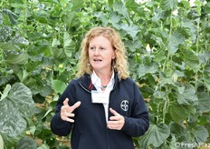 La genetista del melone, Elen Jones Evans spiega che per Il melone retato italiano si cercano caratteri specifici come la rete forte, il giusto grado zuccherino e la resistenza della pianta.