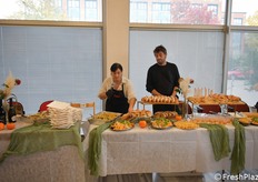 Buffet finale con preparazioni a base di kaki