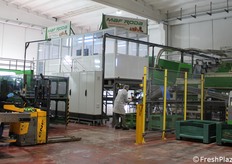 Successivamente la frutta passa attraverso una macchina chiamata essiccatore. Questo primo passaggio è fondamentale: ogni frutto viene asciugato con cura per rimuovere l'umidità superficiale. Questo non solo aiuta a conservare meglio il prodotto, ma lo prepara anche per le delicate analisi tecnologiche che seguiranno.