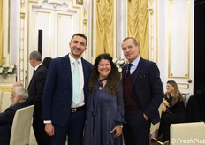 Francesco Madeo (assessore con delega all'agricoltura del Comune di Corigliano-Rossano), Fulvia Caligiuri (commissario dell'ARSAC) e Luigi Bianchi (direttore di Cesena Fiera e Chief Operation & Chief Sales Manager di Macfrut).