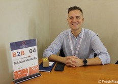 Karolis Lasys, purchasing manager dell'azienda Mangu Mangas, uno dei più importanti importatori ortofrutticoli della Lituania.