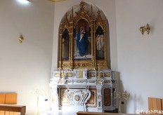 Mentre buyer, importatori e organizzazione dell'evento erano impegnati negli incontri B2B, i giornalisti sono stati invitati a visitare il Castello Ducale. In foto: l'altare della cappella di Sant'Agostino.