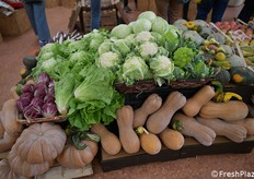 Verdure di stagione. Notevole l'impegno e la cura dei dettagli
