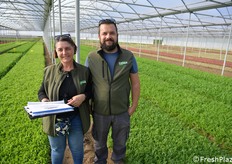 Raffaella Costa (ricercatrice rucola e finocchio) e Luigi Cirimela (rucola e porro)