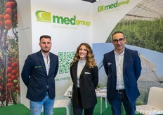 Marco Amato, Ester Occhipinti e Francesco Tommaso di Med Group, azienda leader nella produzione di serre e strutture in ferro.