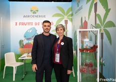 Biagio Spataro, responsabile commerciale, e Adriana Lo Monaco amministratore di Agroenergie.