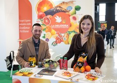 Salvatore Bua, responsabile lavorazione di La Deliziosa, e Sarah Bua, responsabile comunicazione.