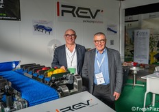 Gionata Corzani, responsabile commerciale Italia, e Roberto Fiumana, titolare azienda Rev Packaging.