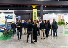 I visitatori all’interno dei padiglioni.