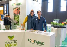 Luca Lombardo, direttore commerciale di Ecofaber, e Paolo Ristuccia, amministratore delegato di Raggio Verde.